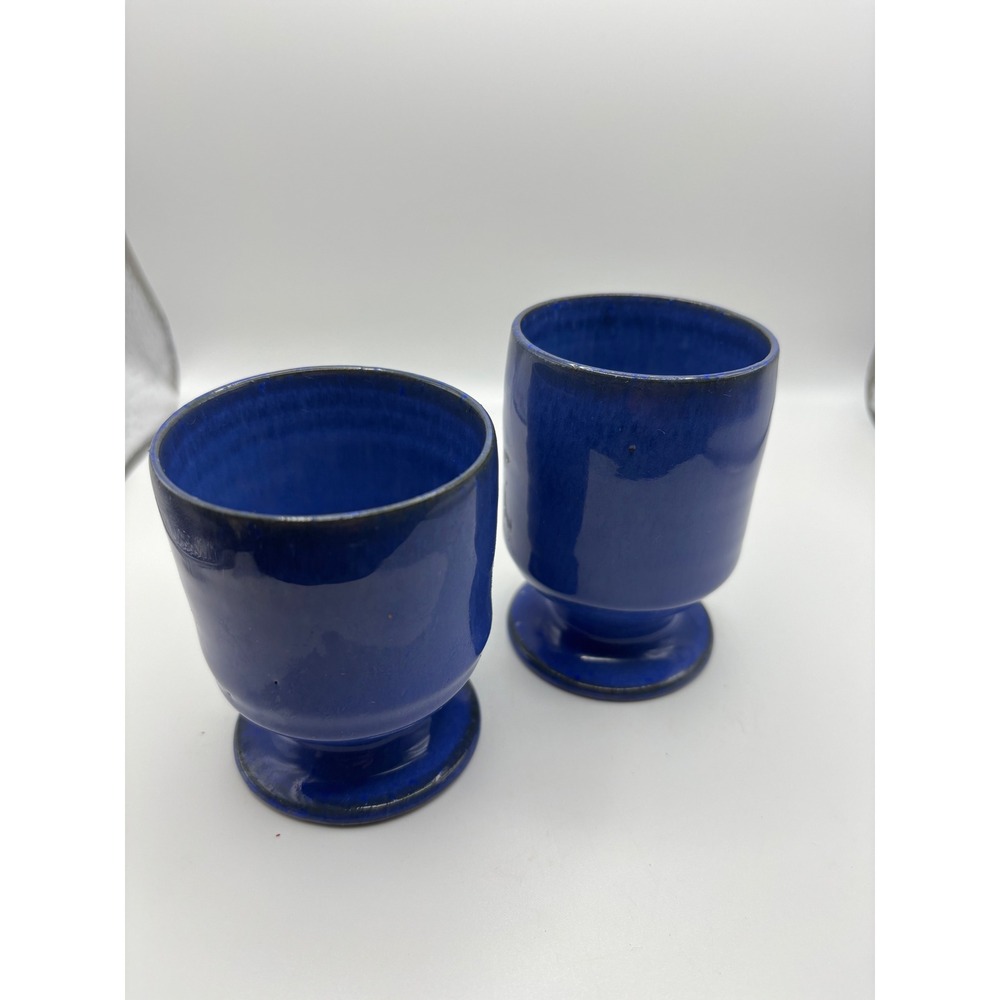 Signed Nell Cole Graves NC Pottery Candlesticks/Goblet?